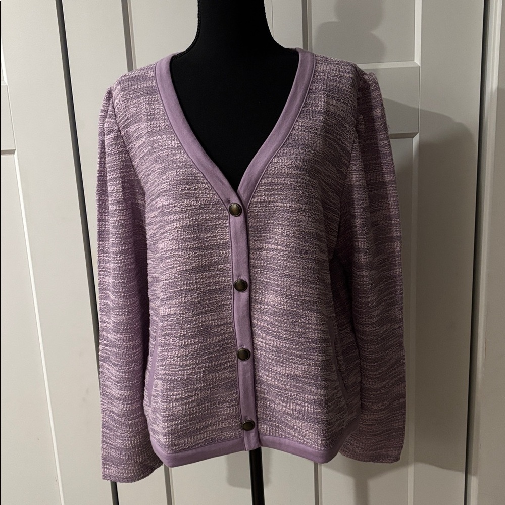 Maurices NWT  Cardigan 
Color: lavender - Picture 2 of 4